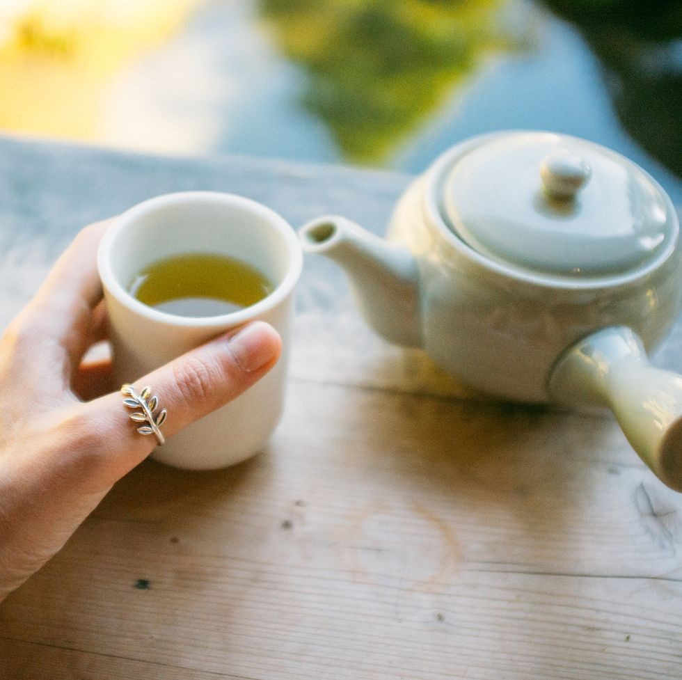 レモン水 緑茶
