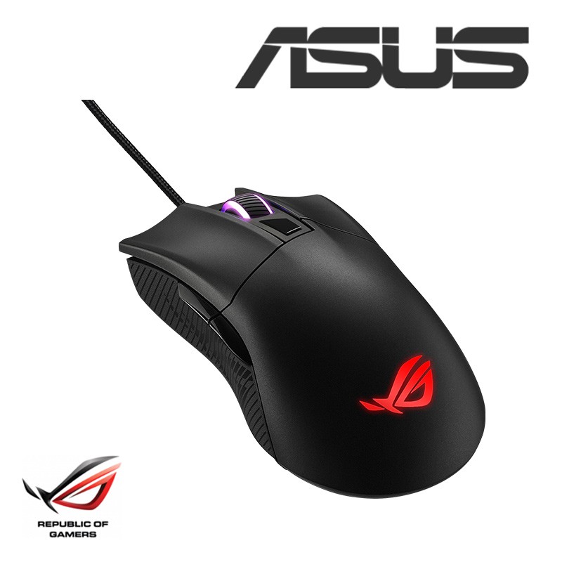 ROG Gladius II Core人體工學輕量有線光學電競滑鼠，搭載6200-dpi感應器、ROG獨家微動開關插槽設計以及Aura RGB同步燈效。ROG Gladius經典人體工學設計，包含分離