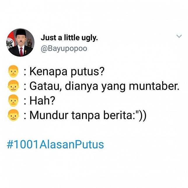 Alasan Putus Terkocak Untuk Kabur Dari Si Dia