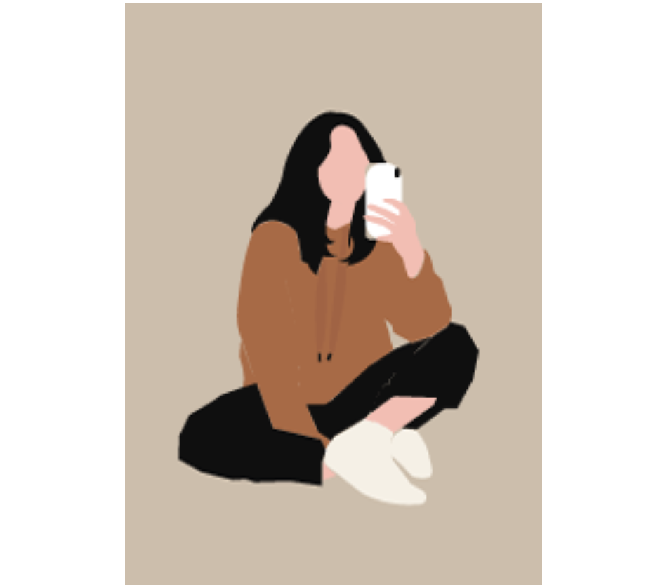 minimal girl : mocha