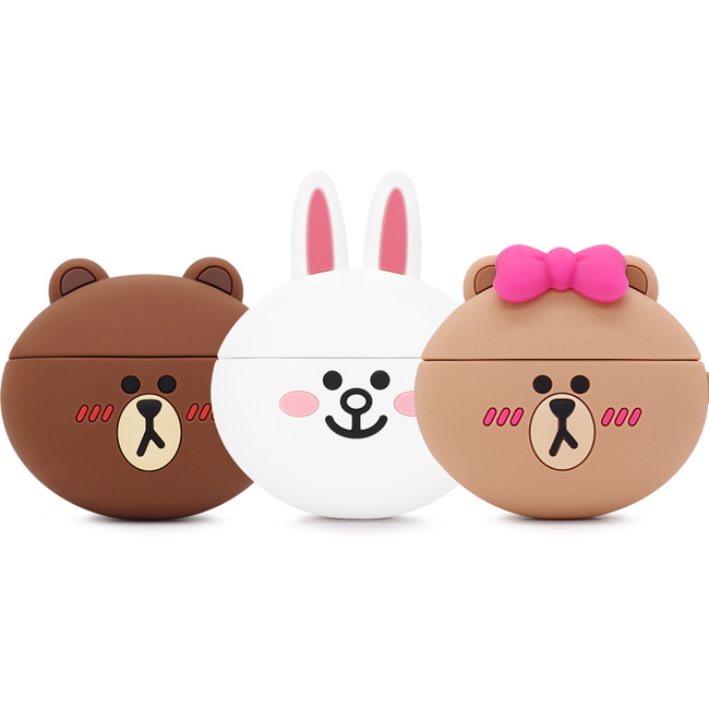 規格: 品名: GARMMA LINE FRIENDS AirPods Pro 藍芽耳機盒保護套 重量: 約80公克 (含包裝) 包裝內容物: AirPods Pro保護套*1、金屬掛勾*1 材質: