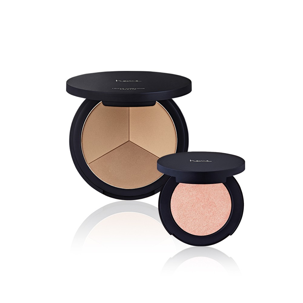 全新訂製適合各種膚調的打亮光感，特調「水光白金、蜜光金棕」兩大色系，以透明感及金棕感為肌底，完美融入肌膚，刷上立現澎潤感，粉體細緻服貼、不顯毛孔，悄悄提升整臉妝容精緻度，由內而外散發氣色光澤感。「香檳