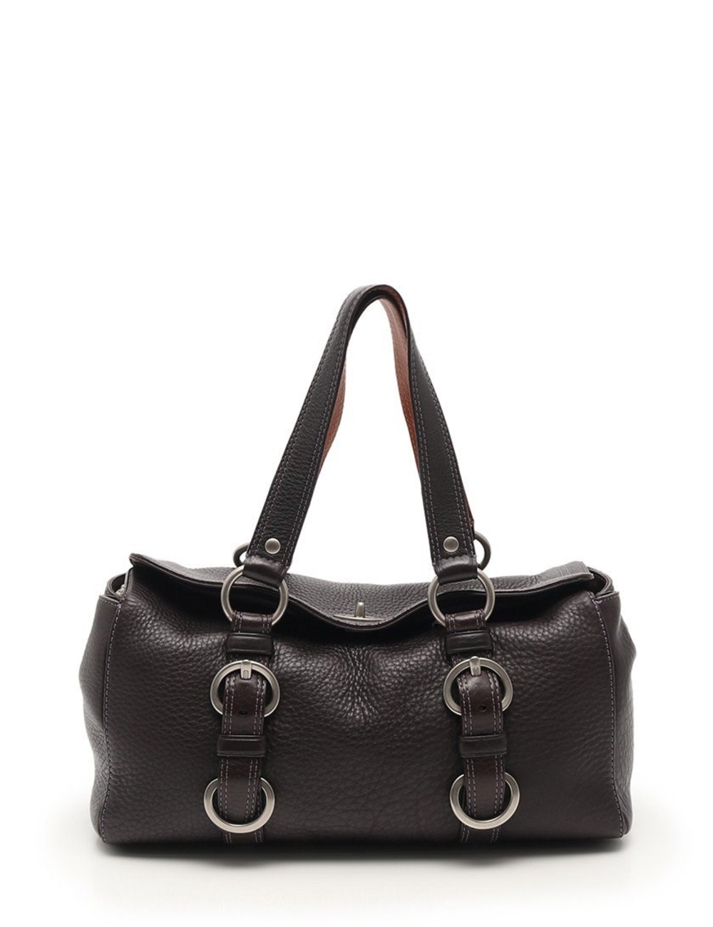 材質：皮革 顏色：深棕色 垂直的：18 寬：34 深度：13 錶帶：43-50 產品規格：內部：開放式口袋×2，拉鍊袋×1 配件：儲物袋 型號：10134 ※長度單位為厘米，重量單位為克 條件：總體：