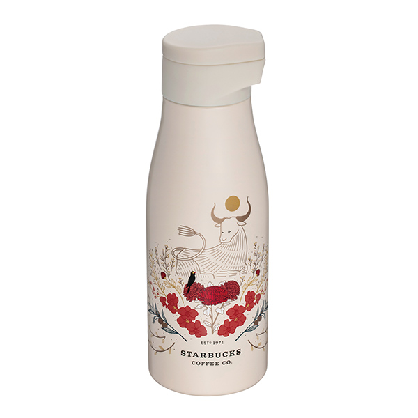 星巴克金牛磁吸蓋不鏽鋼水壺 【康是美】