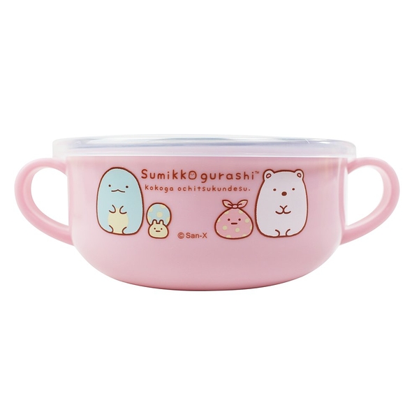 角落小夥伴兒童雙手柄餐碗400ml (藍/粉)［衛立兒生活館］