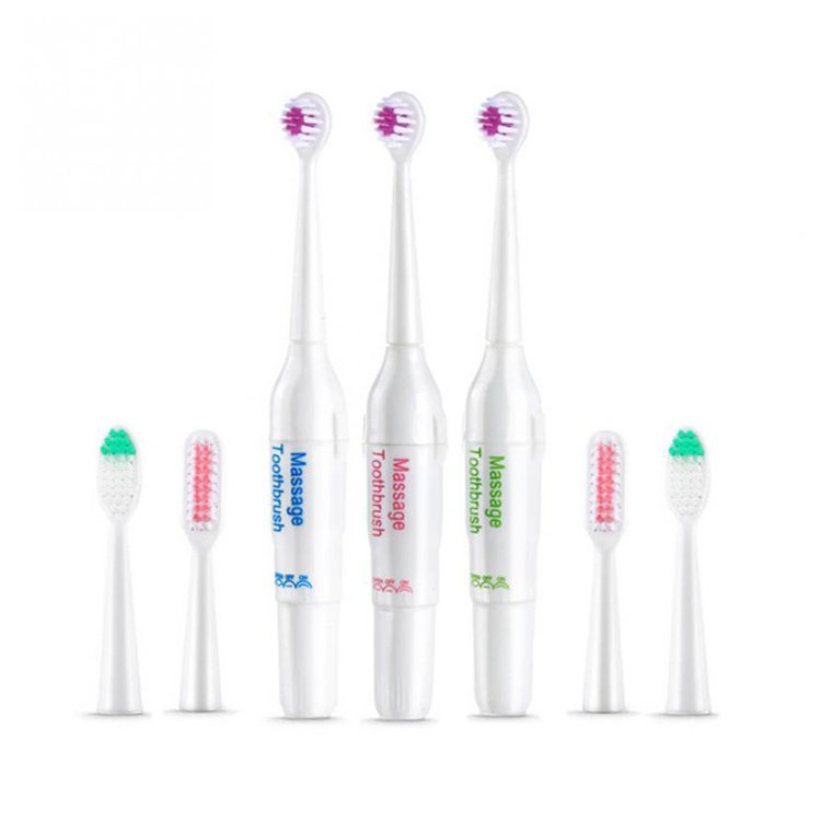 [趣嘢]全新聲波電動牙刷 送三刷頭 成人用加兒童用刷頭