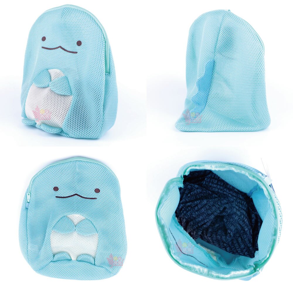 日本角落生物造型洗衣網立體洗衣袋圓筒網狀洗衣袋衣物收納袋