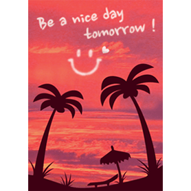 幸運の夕景 明日もいい日になりますように!