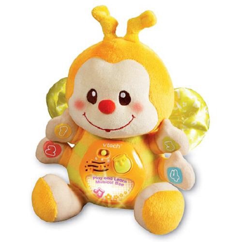 寶寶的最佳睡眠安撫玩具!!快來擁抱可愛的小蜜蜂，他會發出音樂回應你喔！讓可愛的小蜜蜂陪你一起玩樂、播放溫柔的晚安曲陪你一起進入夢鄉。●產品特色1.好可愛的黃色小蜜蜂! 搭配白天和夜晚兩種模式。白天陪伴