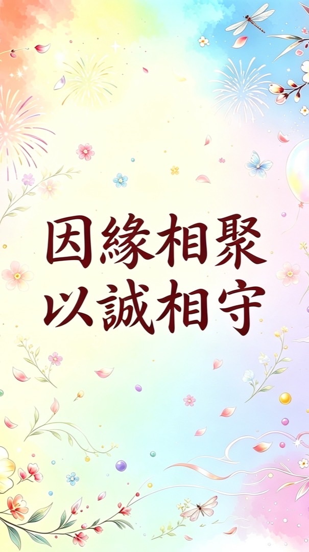 緣聚來自你我💞相聚來自緣份