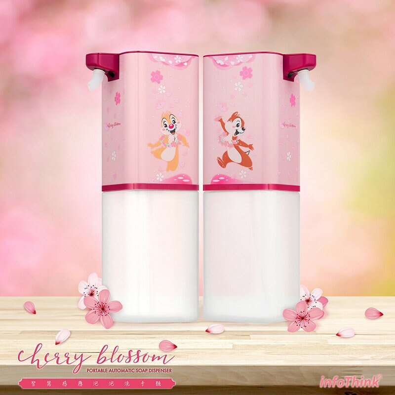 【eYe攝影】現貨 台灣製造 迪士尼 訊想公司貨 櫻花季限量版 智慧感應 自動洗手機 (奇奇蒂蒂) 公共場所 學校