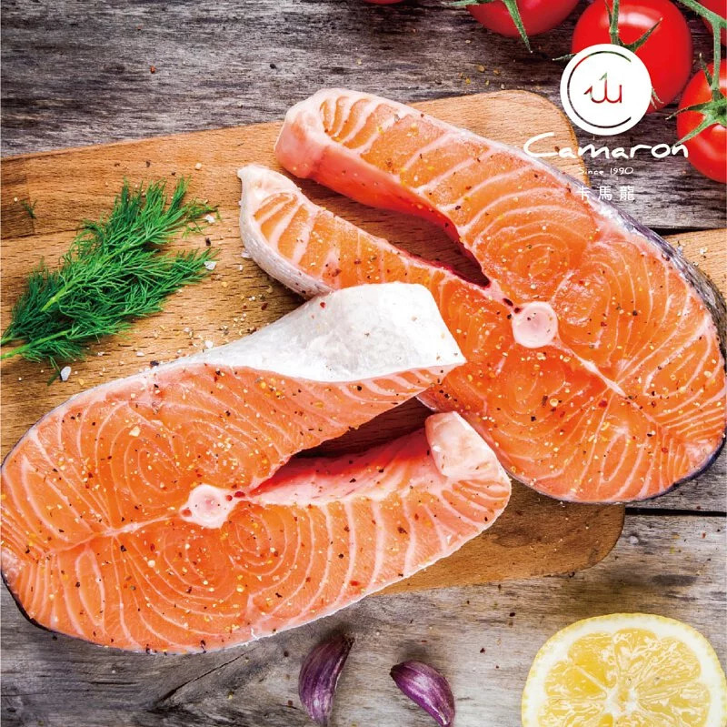 【卡馬龍】 智利極凍厚切鮭魚(小) 300公克/片 X10