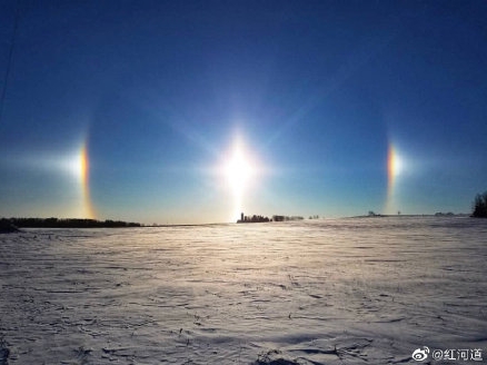 吉林天空出現三個「太陽」？專家稱冰晶折射而成