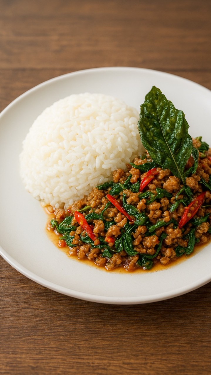 ข้าวกะเพรากรอบ