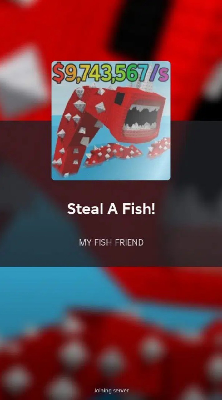 Roblox偷走一條魚+偷走一個大腦紅 聊天 交易群