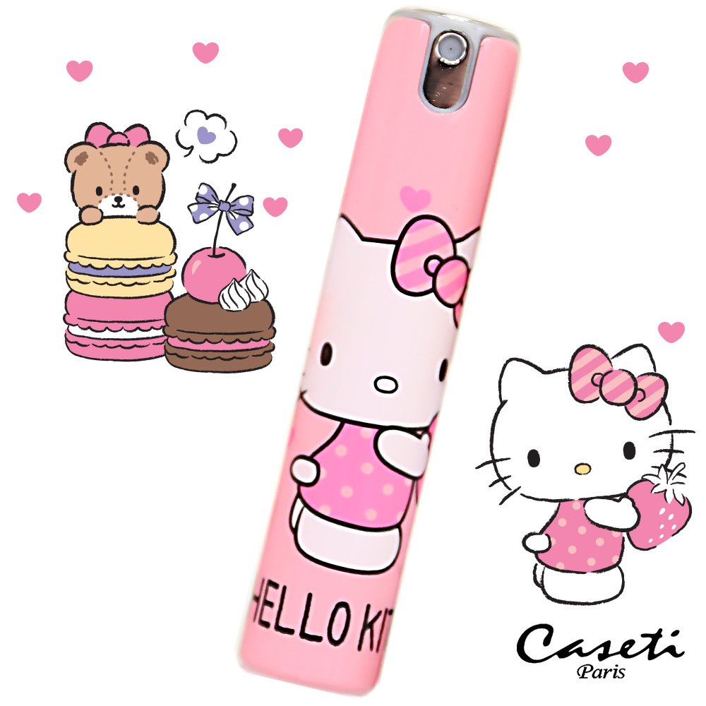 【Hello Kitty X Caseti】草莓甜心 香水分裝瓶 旅行香水攜帶瓶 香水瓶 噴瓶 壓瓶 空瓶推薦