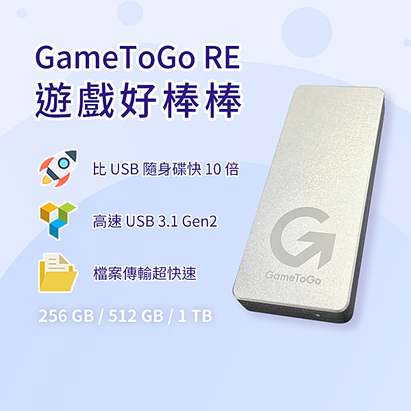 隨插即用，蘋果電腦 / 一般 PC 都可以使用n最高 1000 MB/s 讀寫速度n內建隨身碟資料區