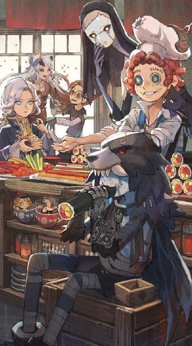 Anime and other characters in high school