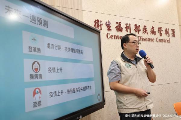 疾管署預期未來一週流感疫情仍上升。(疾管署提供)
