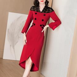 ◎*依商品圖說明|◎*預購商品須追加約需7-14個工作天|◎品牌定位:流行品牌品牌:RN-girls款式:小禮服適穿性別:女生顏色:黑色系,紅色系適穿季節:秋冬流行元素:蕾絲,撞色/拼接主材質:聚酯纖