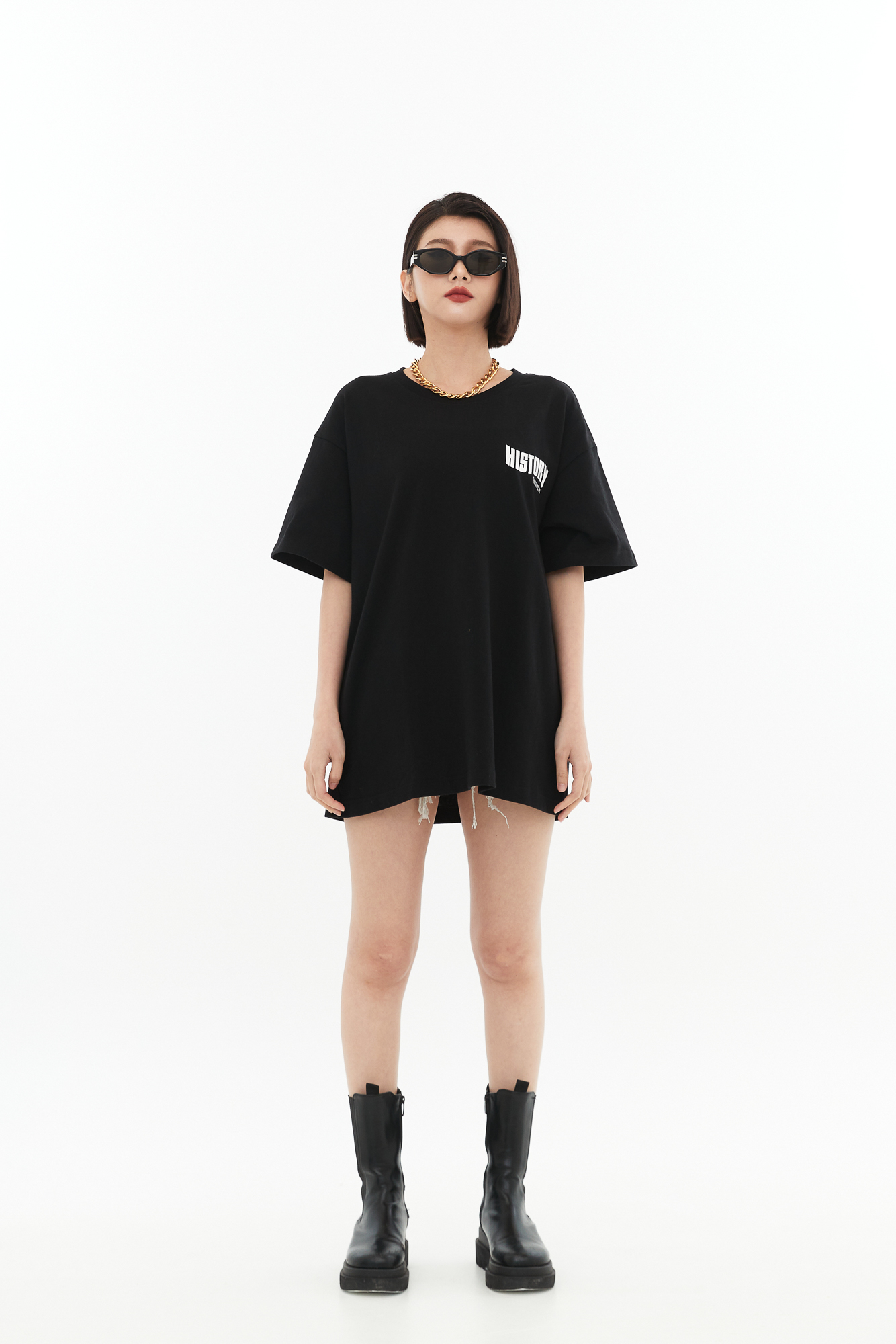 HISTORY印花重磅短TEE（UNISEX）-Mellow