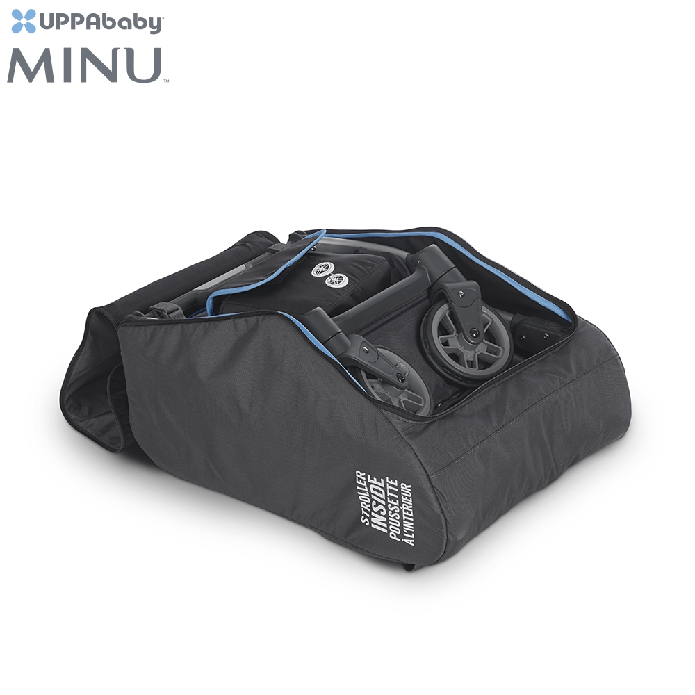 只適用於 『UPPAbaby MINU 款推車』● 旅行袋可以保護您的 MINU，讓您旅遊時更便利● 線上註冊旅行袋，MINU 在航空旅行期間所造成的損害,都由旅行保險計畫提供保固● 3年保固● 收納