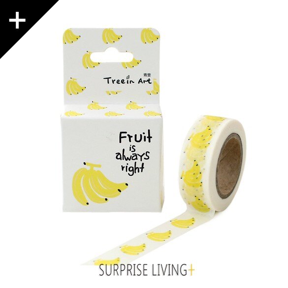 夢想家專用DRAFTING TAPE-水果保證甜和紙紙膠帶-香蕉