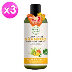 美國沛特斯有機成份柑橘蘆薈保濕洗髮精(475ml/16oz) 3入組