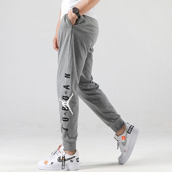 Nike Air Jordan Jumpman 灰 飛人Logo 字母 綿褲 長褲 AA1455-091 -SPEEDKOBE-