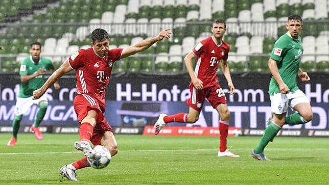 Hasil Pertandingan Bundesliga Tadi Malam Bayern Munchen Juara Bundesliga Di Kandang Werder Bremen Bola Com Line Today