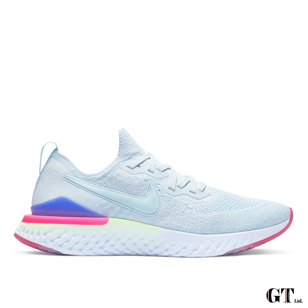 Nike Epic React Flyknit 2 水藍 男鞋 低筒 輕量 編織 運動鞋 慢跑鞋 BQ8928-453