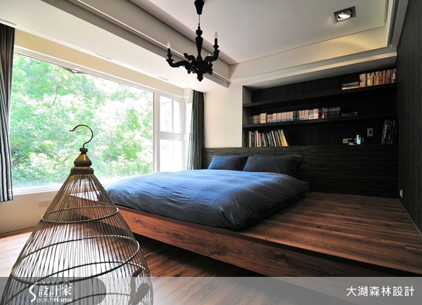 臥房、度假、木設計