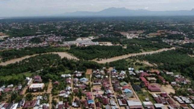 Banjir landa Bengkulu, Minggu, 28 April 2019.