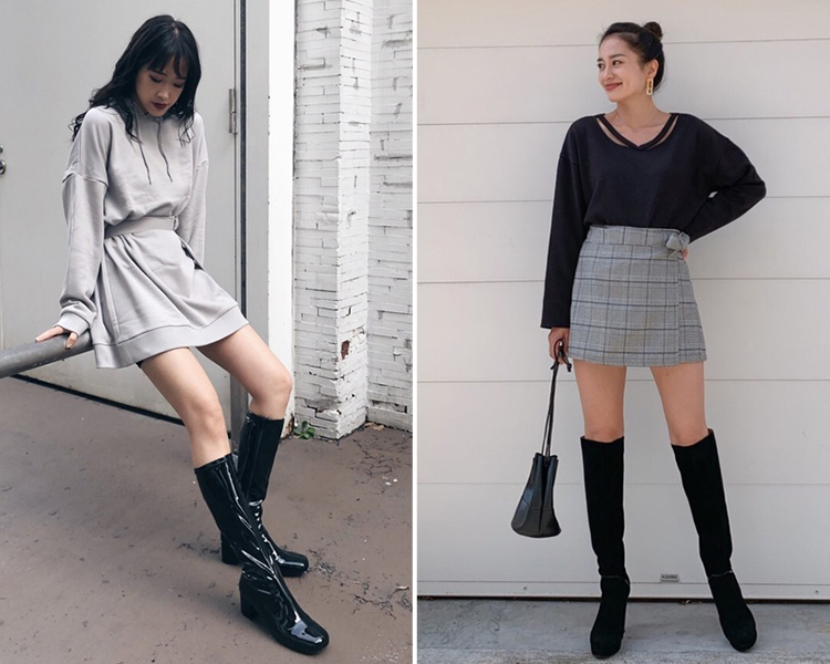 馬靴 中筒靴 中筒靴穿搭 膝下靴 膝下靴穿搭