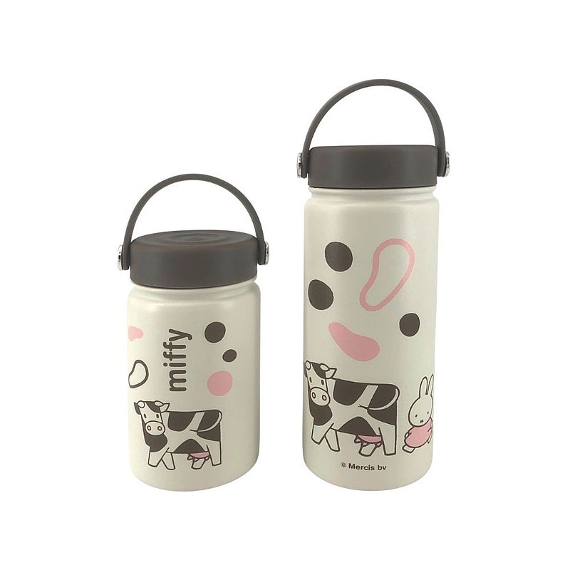 【隨身套組】MIFFY授權-陶瓷內膽保溫瓶(霧面白) 贈限量款方巾