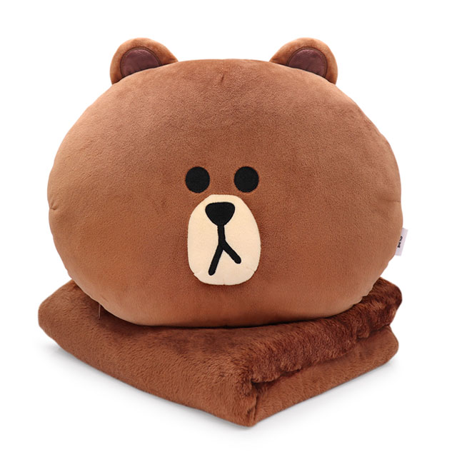 規格: 品名: GARMMA LINE FRIENDS 造型抱枕毯 熊大 重量:約1020公克 (含包裝) 包裝內容物: 造型抱枕毯*1 空調毯尺寸: 約93 x 115(cm) 抱枕尺寸: 約37x