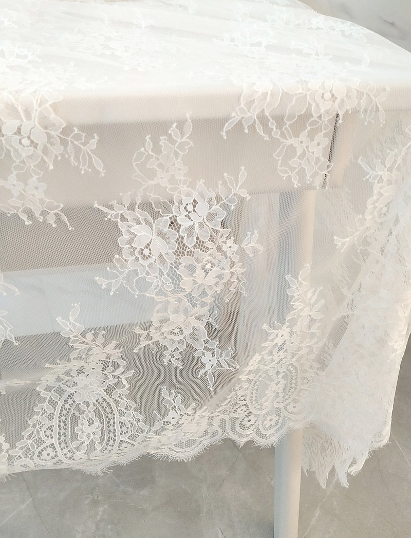 蕾絲花朵刺繡桌布桌墊桌巾婚禮蕾絲桌布桌墊
