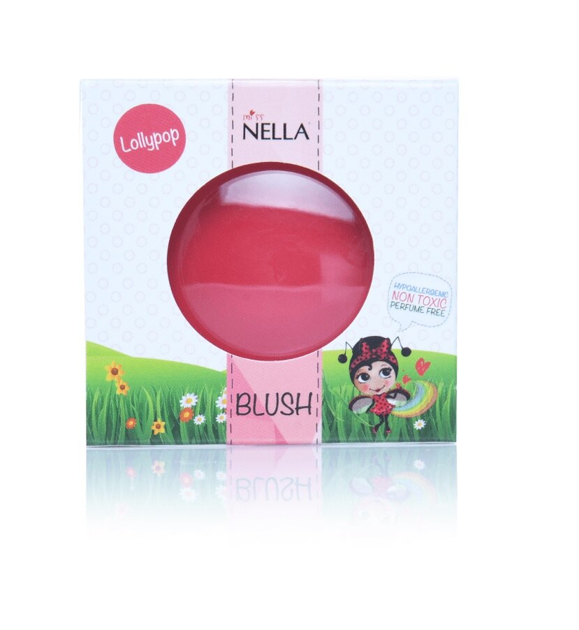 英國【Miss Nella】妮娜小姐 兒童水性腮紅-棒棒糖紅 兒童彩妝