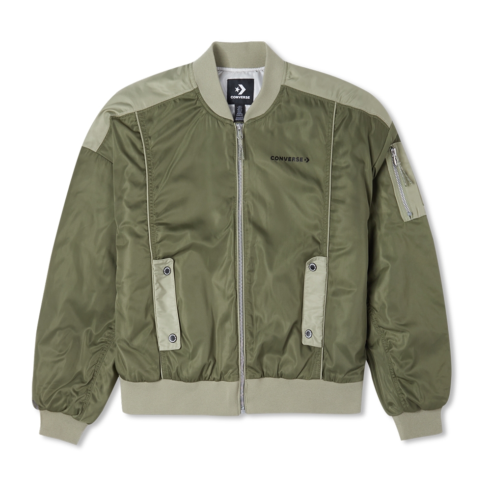 CONVERSE FASHION PADDED BOMBER CONVERSE UTILITY 女 飛行外套 綠