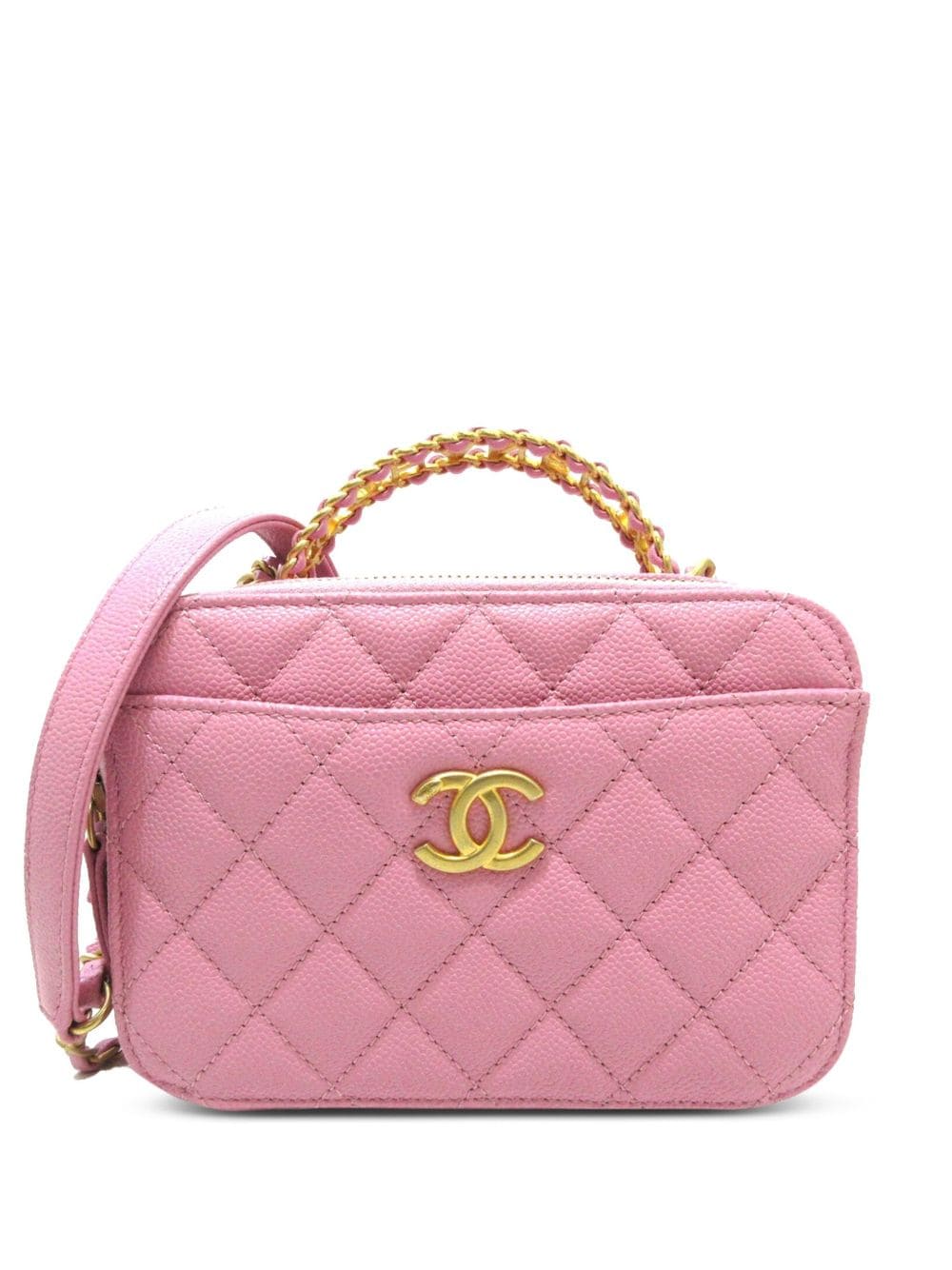 CHANEL Pre-Owned - Pick Me Up vanity two-way bag - women - Caviar Leather - One Size - Pink