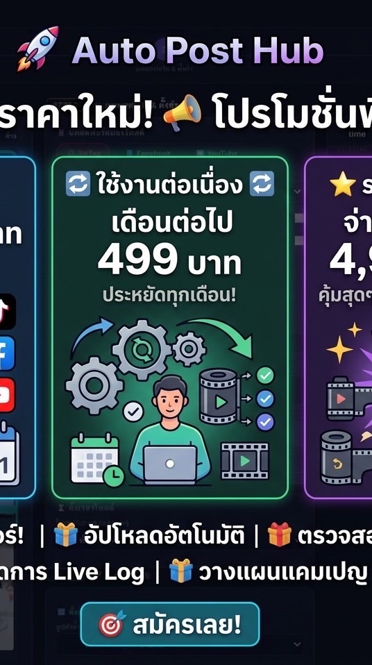 กลุ่มโปรแกรม auto post