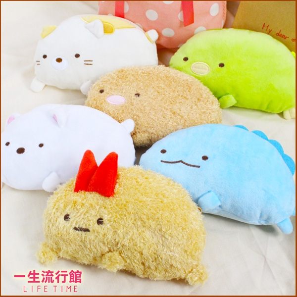 《限量現貨》角落生物 正版 絨毛 身形扁扁 零錢包 小物包 聖誕禮物 B10194