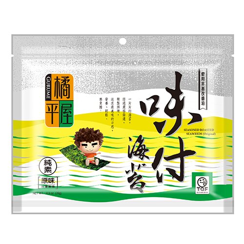 J-橘平屋味付半切海苔-原味26g【愛買】