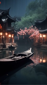 浮笙月落