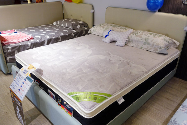 林口床墊-床大師，林口床墊工廠直營，30天鑑賞期、10年保用，德國優客/美國伊麗絲名牌床墊特惠，現場展示品出清4.5折，年終慶多重送