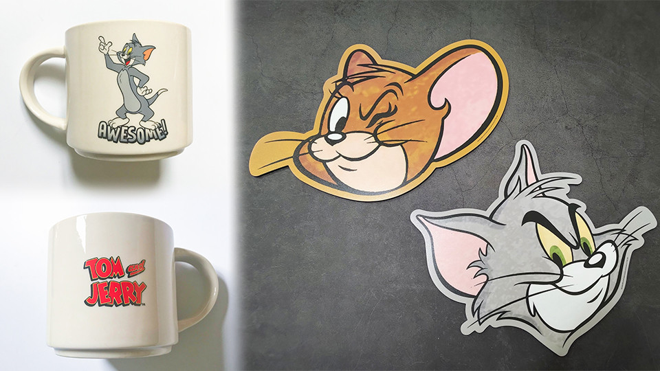 Tom and Jerry-大托特包-拼貼款／NT599