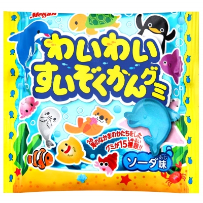 日本原裝進口 可愛水族生物造型 清爽微甜蘇打風味 大人小孩都愛的好滋味
