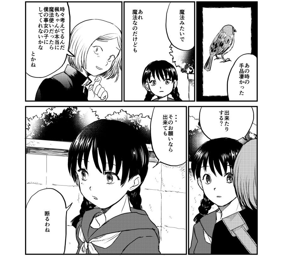 魔法使いの女の子 好きな男の子からのお願いにショック