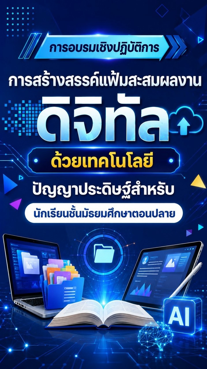 การสร้างสรรค์แฟ้มสะสมผลงานดิจิทัลด้วยเทคโนโลยีปัญญาประดิษฐ์