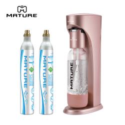 MATURE美萃 Classic410系列氣泡水機-玫瑰金(425g氣瓶2支)